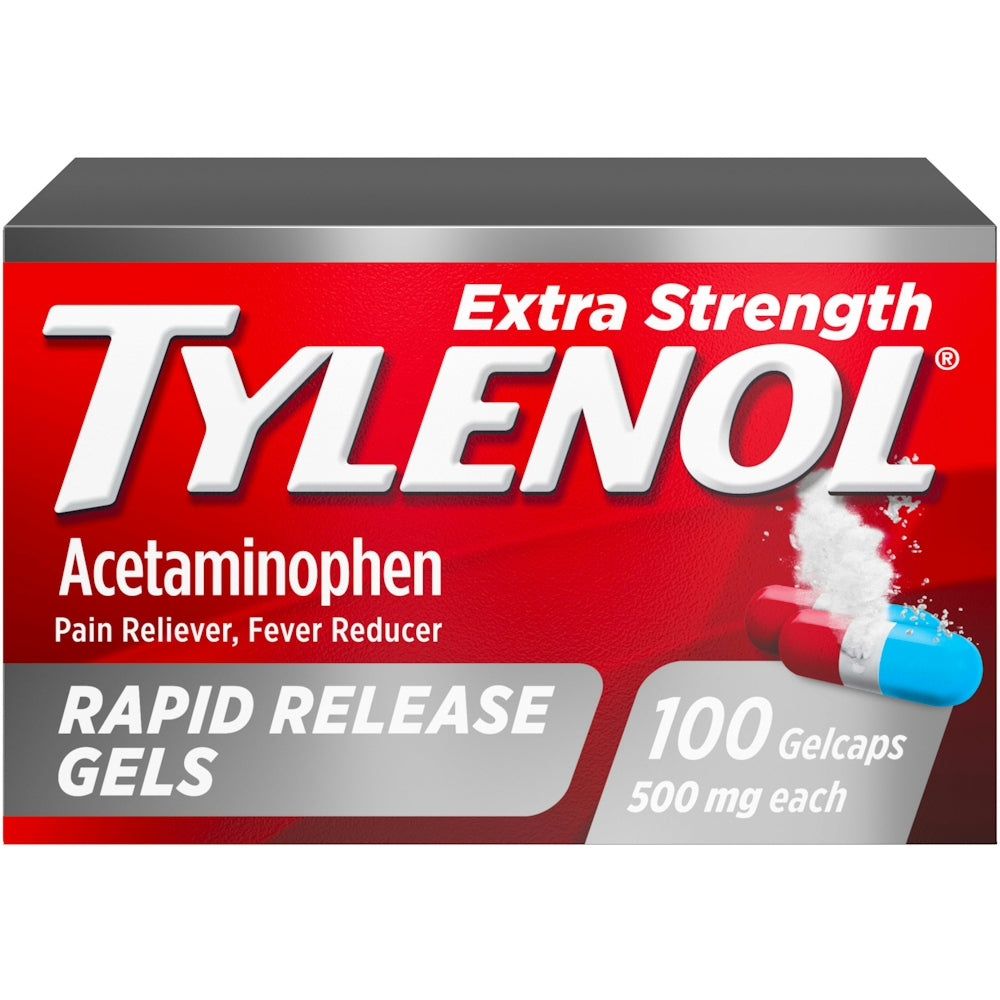 Tylenol Extra Strength Rapid Release Gels, 500mg Acetaminophen, 100 ct