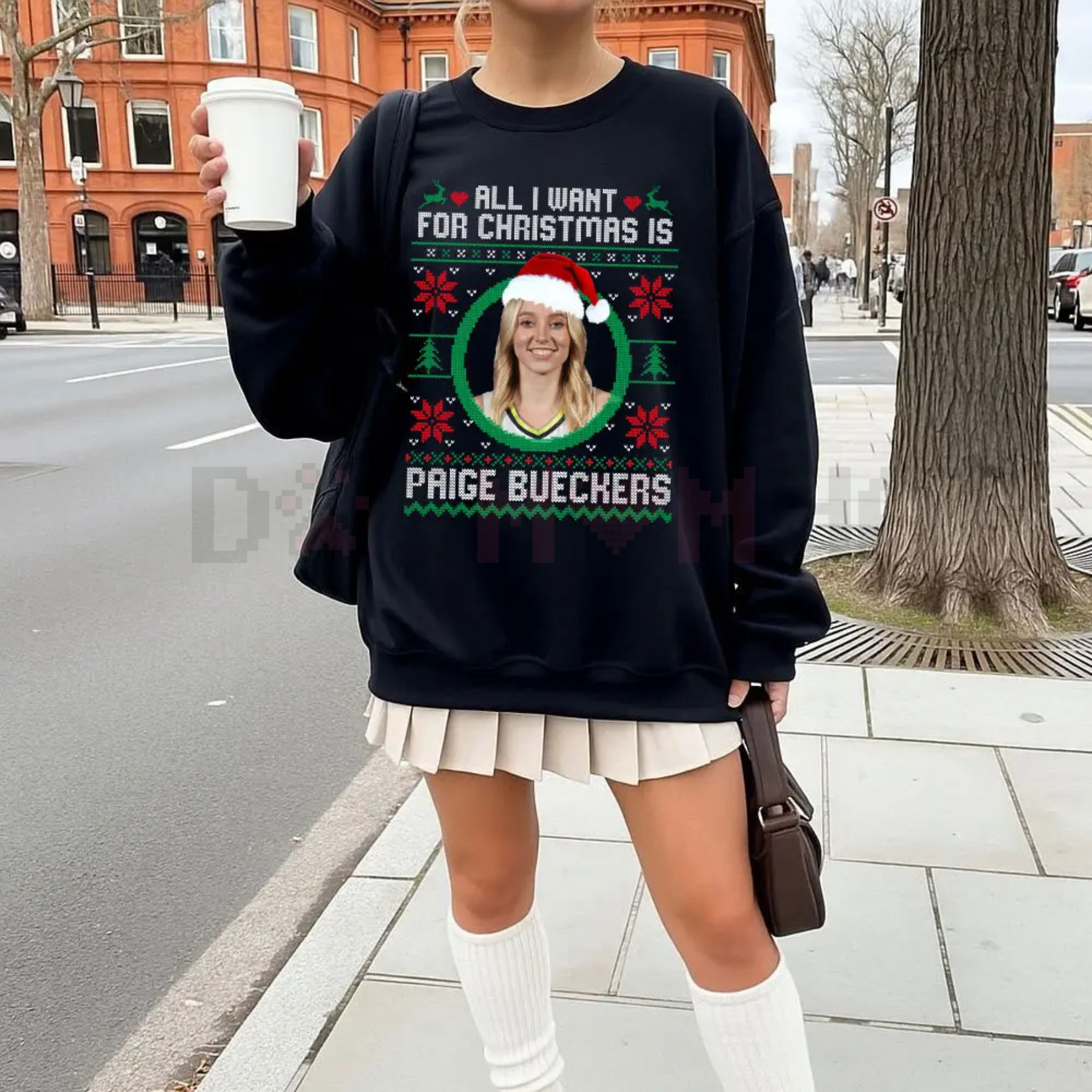 Paige Bueckers Christmas UConn Fan Sweatshirt