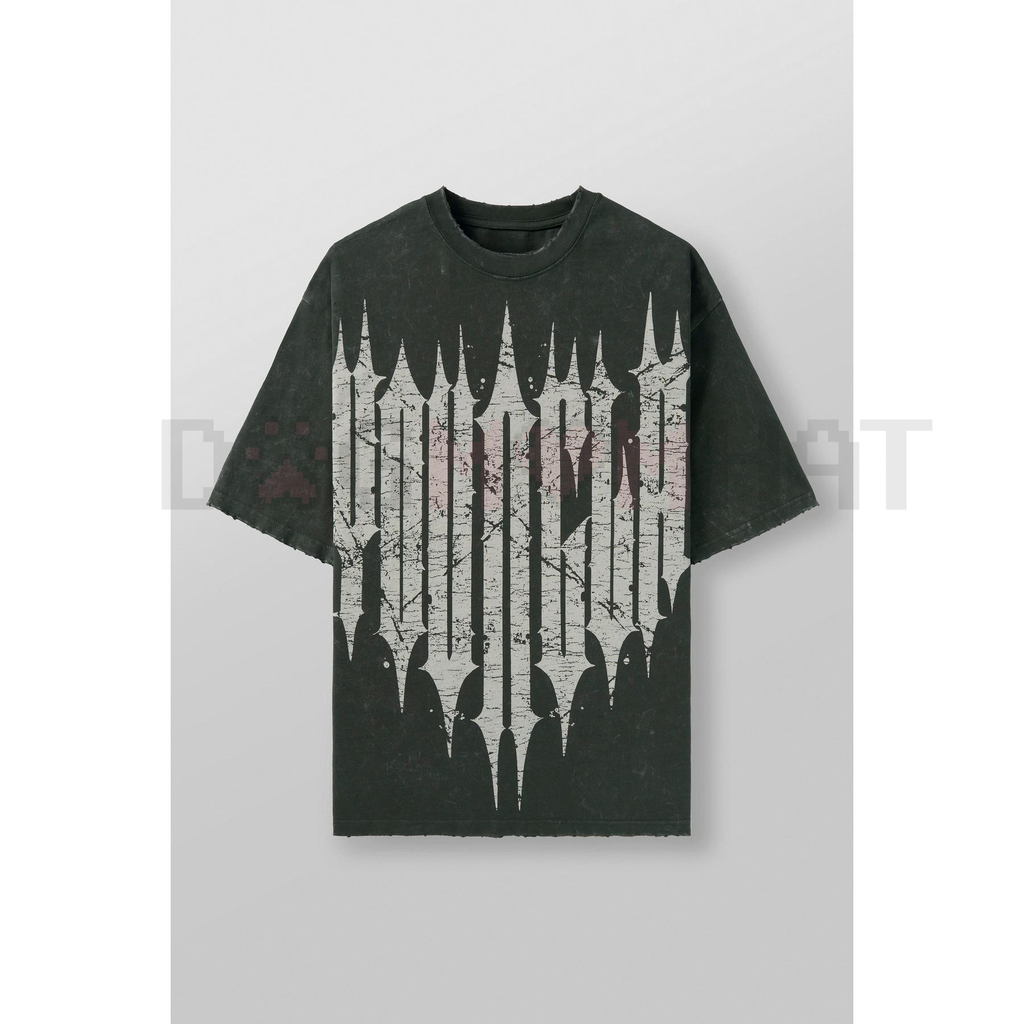 "Revenge" Washed T-Shirt – Oversized Gothic Streetwear Graphic Tee