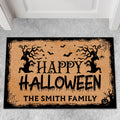 Happy Halloween Doormat, Halloween Welcome Mat, Spooky Halloween Doormat T1309