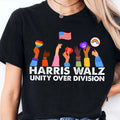 Harris Walz Unity Over Division Shirt | Kamala Harris 2024 Shirt | Democrat Shirt Dark T1409 - KH2