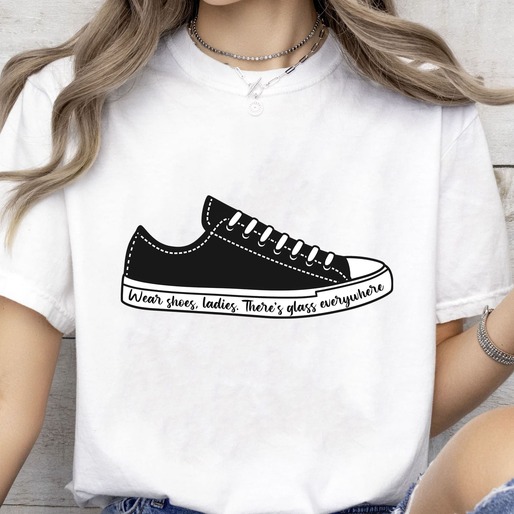 Wear Shoes Ladies There's Everywhere Shirt | Kamala Harris 2024 Shirt | Democrat Shirt Bright T1561 - KH2