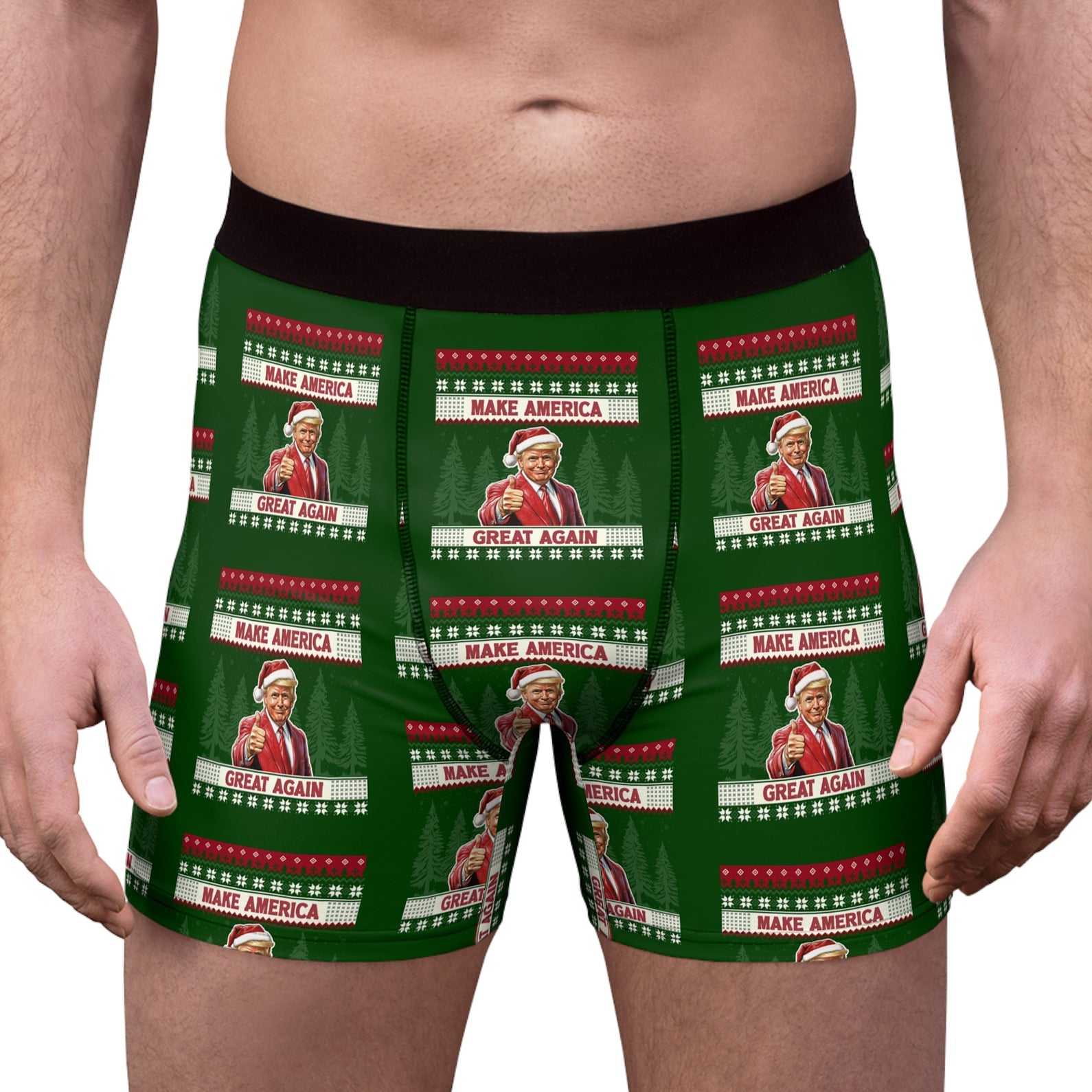 Make America Great Again Boxer Briefs, Trump Christmas Gift, Trump Boxer Briefs, Trump Funny Gift 681741 - GOP