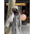 Stylish, Western-style Double-faced Wool Coat For Women