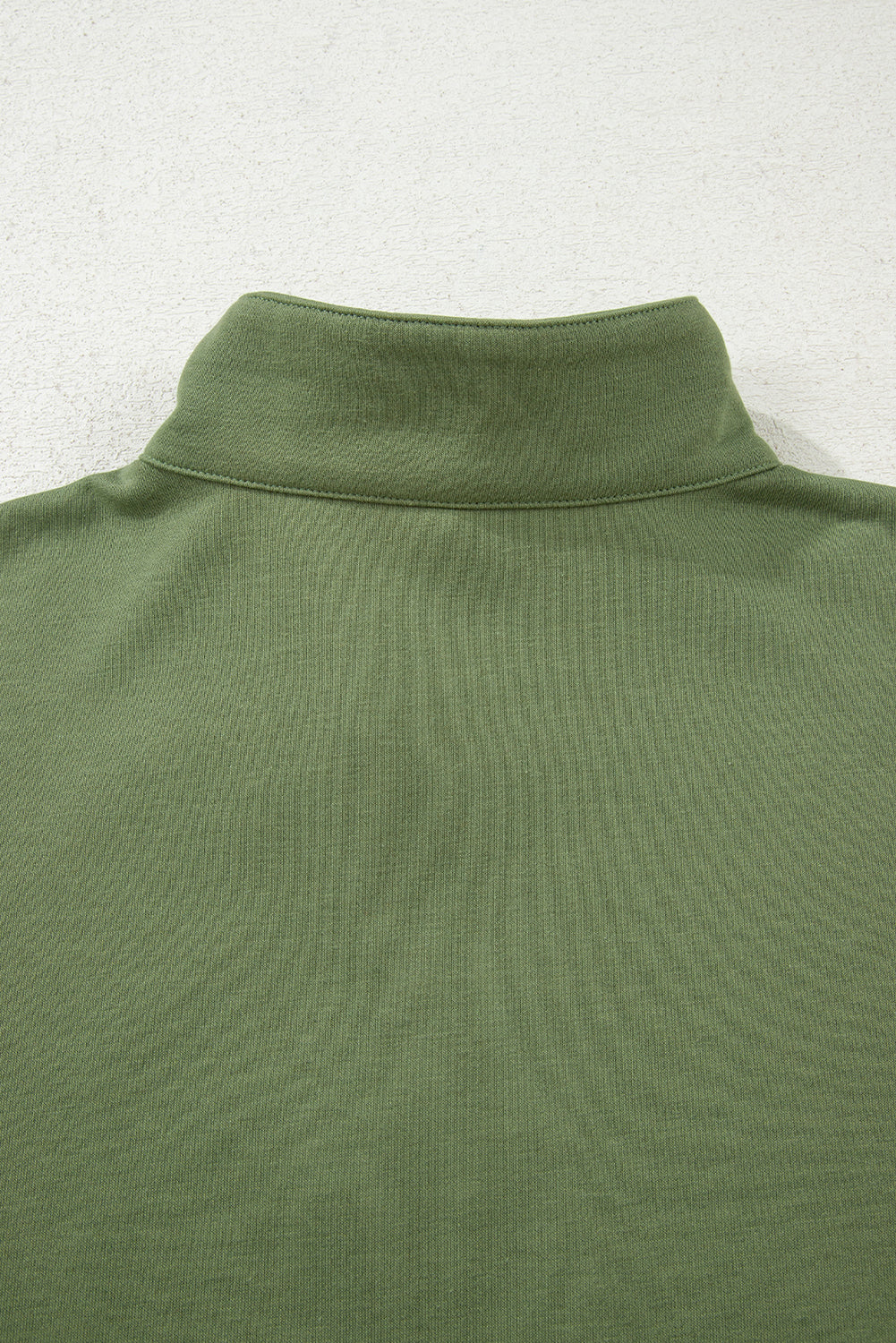 Felitina Patchwork Zip Collar Pullover