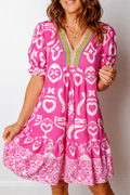 Alaia Short Sleeve Flared Dress