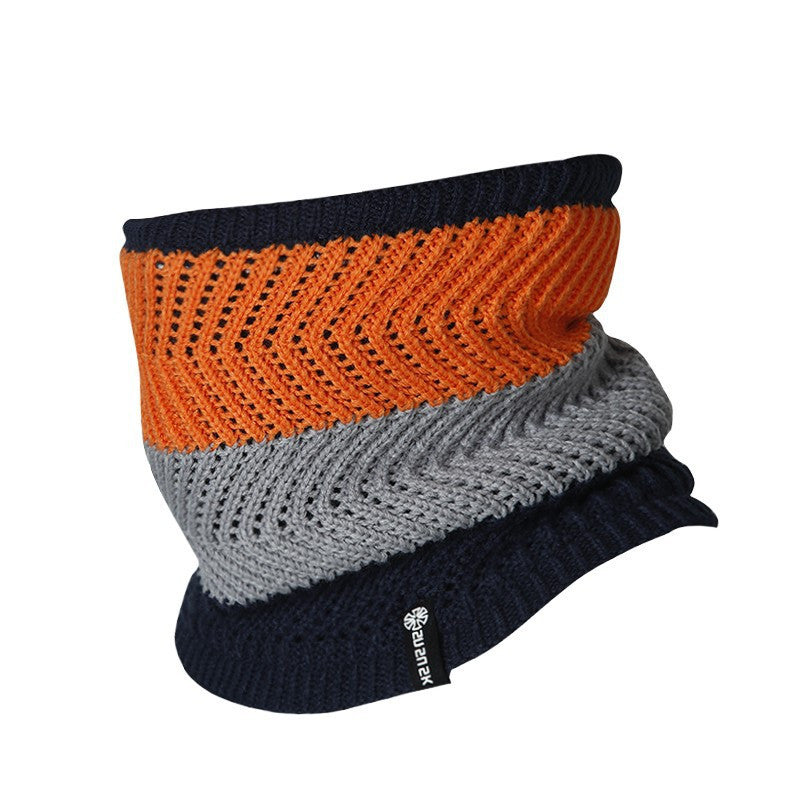 Fleece Lined Ski Running Knitted Hat Scarf