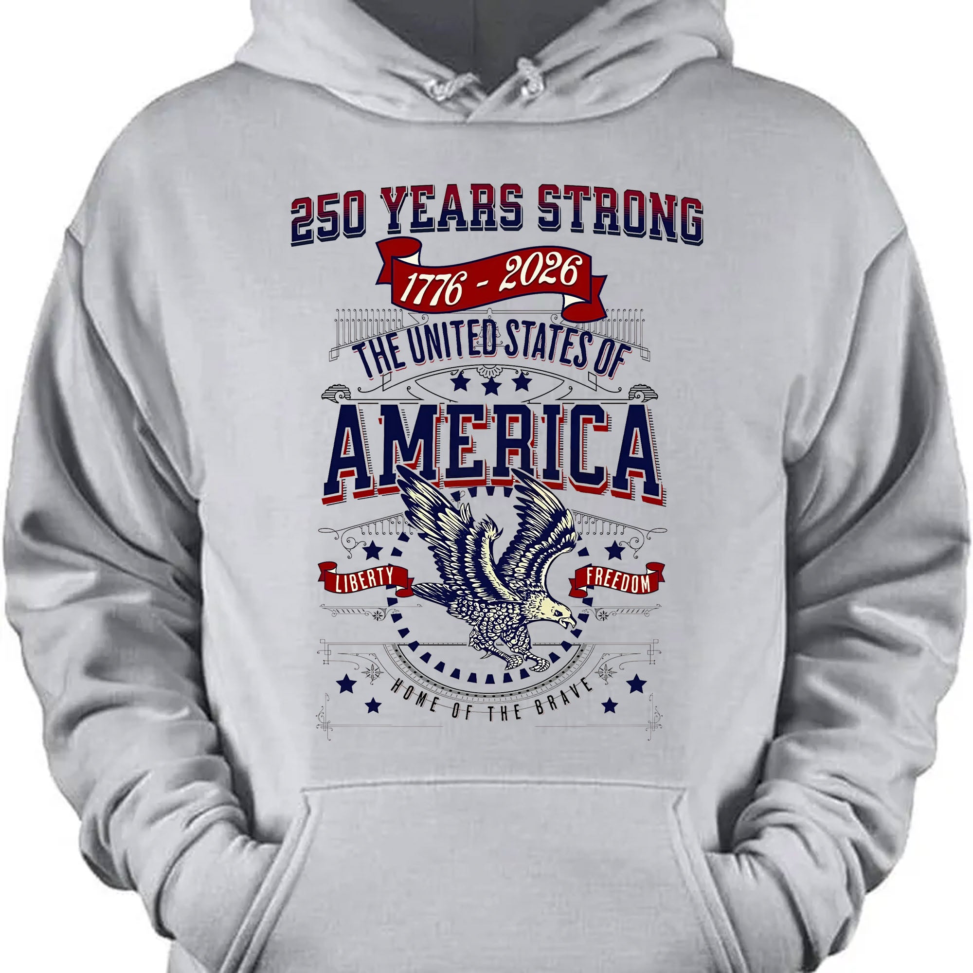 250 Years Strong USA Shirt with eagle design celebrating United States 250th anniversary