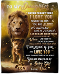 Special Gift For Your Daughter Blanket - From Dad