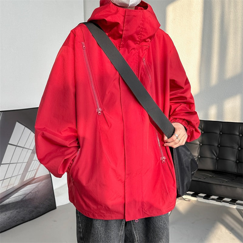 Spring And Autumn Waterproof Windproof New Men's Outdoor Sports On Foot Mountaineering Shell Jacket