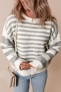 Elizabeth Stripe Drop Shoulder Sweater