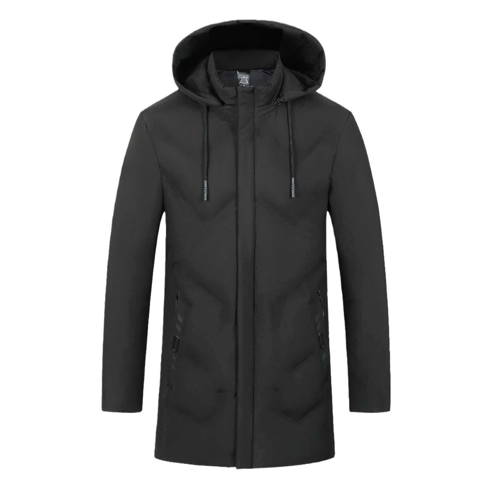 Thickened Mid-length Casual Warm Cotton Men's Jacket