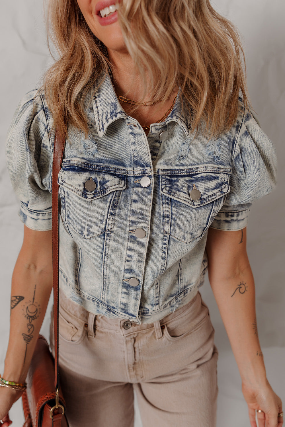 Eleanor Chest Puff Sleeve Jacket
