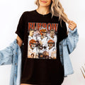 Vintage Style Football QB Graphic T-Shirt – Faded Game Day Fan Tee