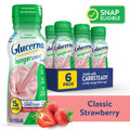 Glucerna Hunger Smart Diabetes Nutritional Shake Creamy Strawberry 10 Oz 6 Ct Liquid