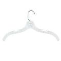 Crystal Plastic Cut Dress Hanger with Metal Hook (7-Pack)
