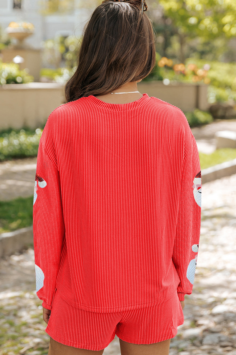 Ella Corded Pullover and Shorts