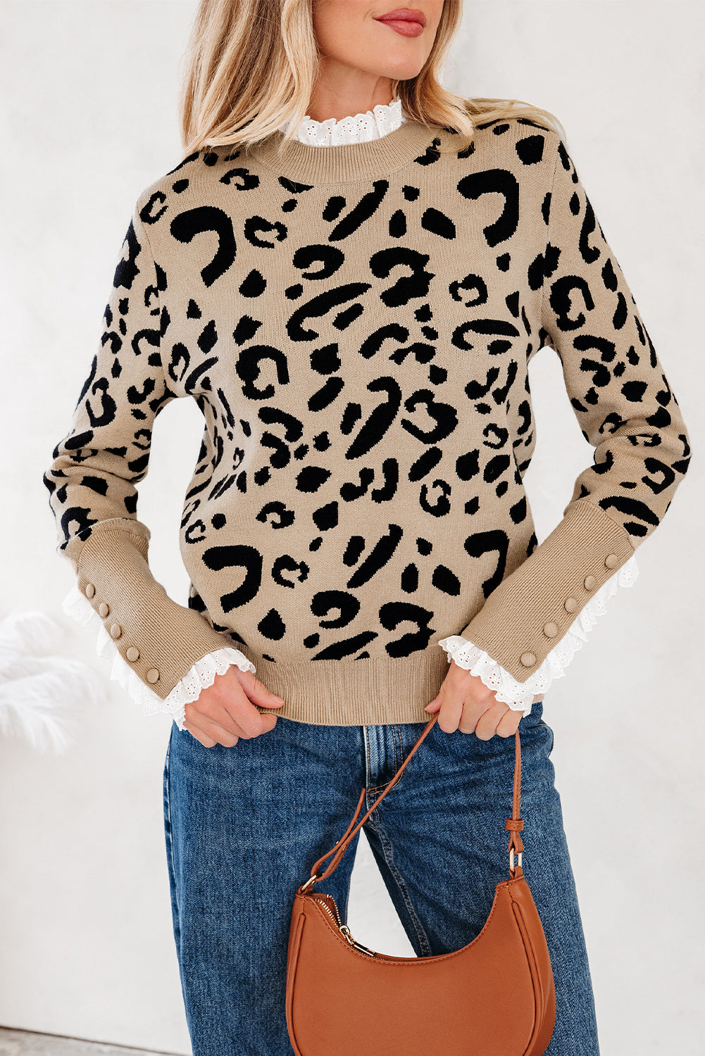 Amelia Ribbed Detail Cuffed Sweater