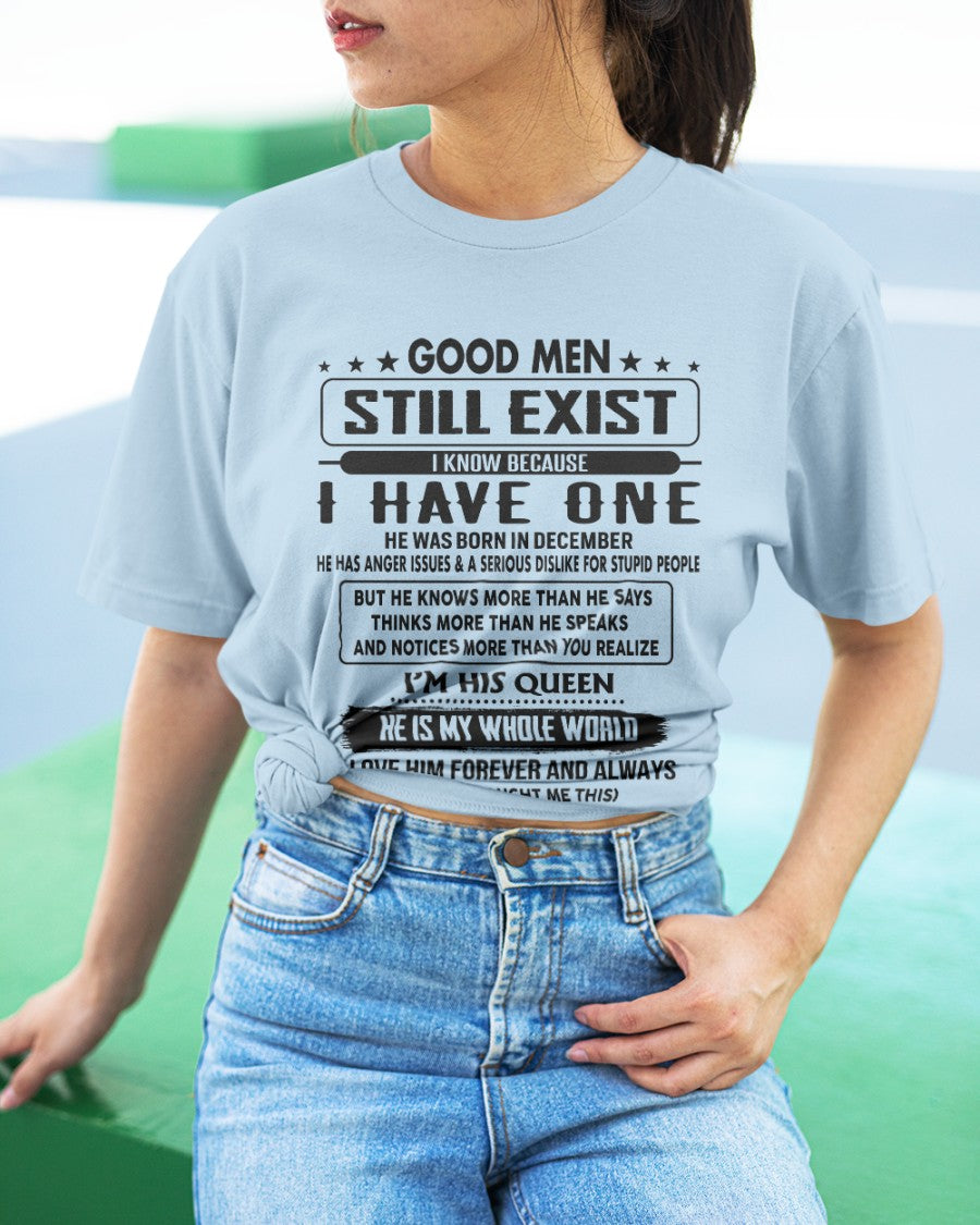 December - Good men Still Exist - gift for your girlfriend, wife from Husband - NGHL12 (SKU-GM-12)