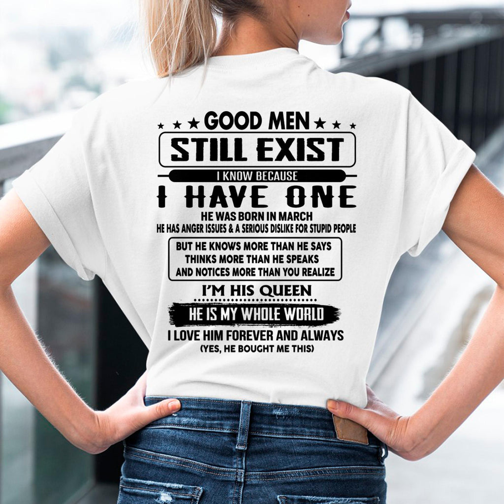 March - Good men Still Exist - gift for your girlfriend, wife from Husband - NGHL03 (SKU-GMSAU-03)