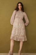 Bohera Leaola Raye Smocking Full Sleeve Dress