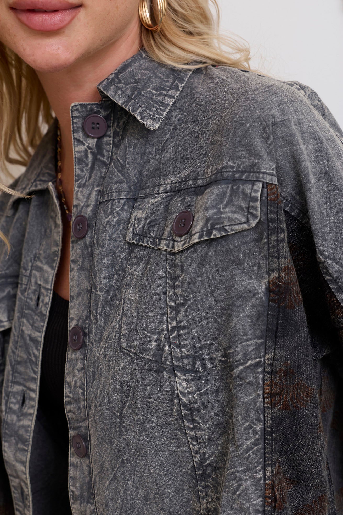 Mylee Collins Patchwork Shacket