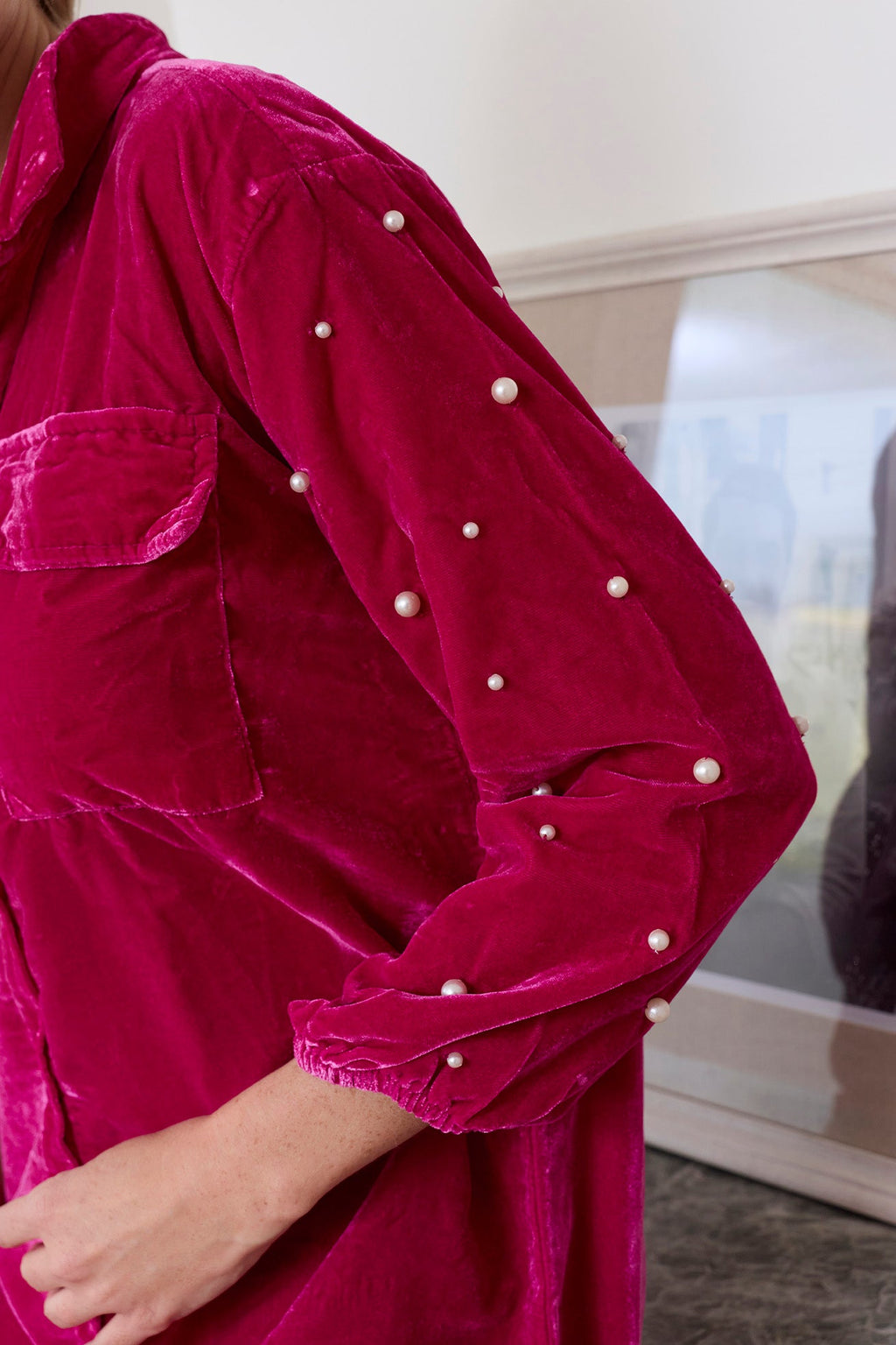 Victoria Velvet Shirt Dress