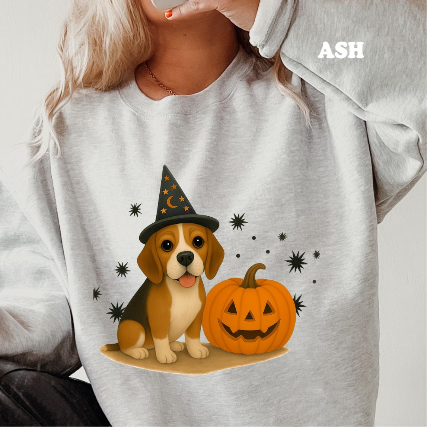 Halloween Witchy Dogs Shirt or Sweatshirt – Cute Unisex Fall Graphic Tee, Relaxed Fit - Part1
