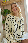Twist of West Knitted Sweater in Canyon White