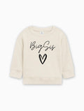 Big Sis Heart Organic cotton Pullover(Cursive)