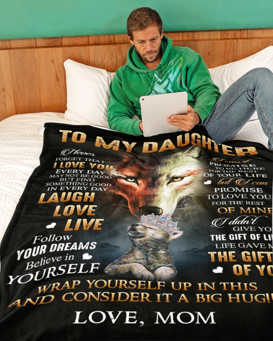 To My Daughter From Mom Blanket