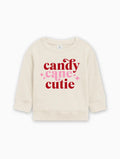 Candy Cane Cutie Christmas Organic cotton Baby Toddler Pullover