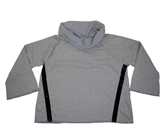 Ideology Women's Cowl-Neck Velour-Trim Pullover Top