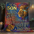 To My Son Blanket – A Cozy Hug from Mom
