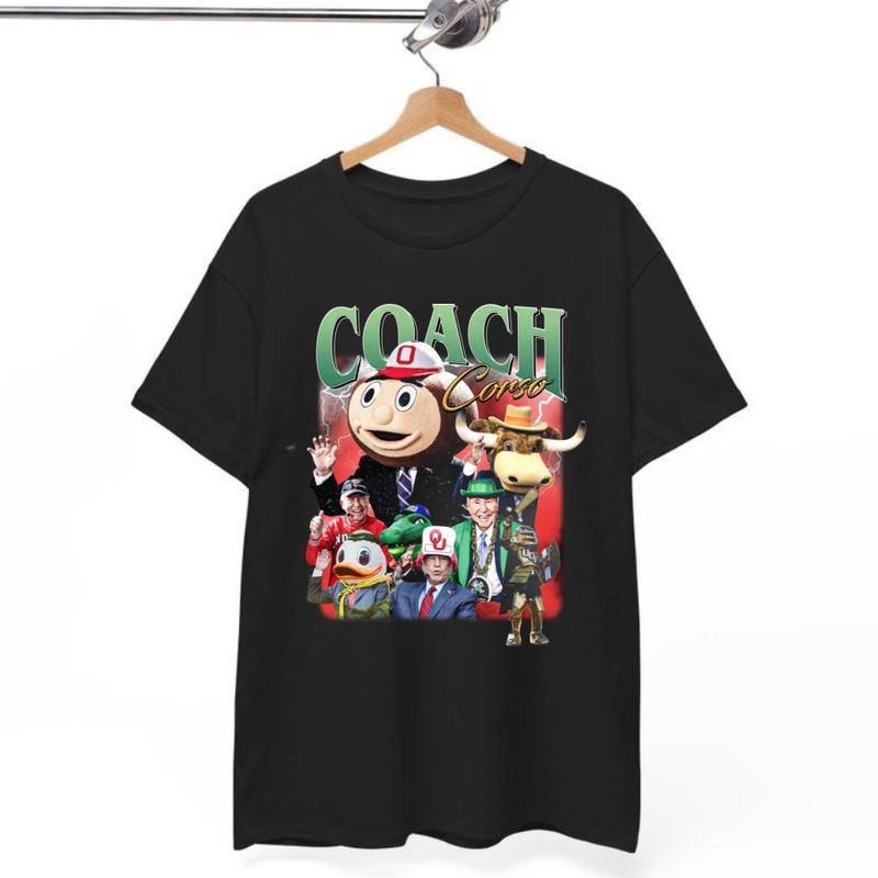 Coach Corso T-Shirt – Retro Sports Graphic Tee, Gift for Fans, Unisex Cotton Shirt