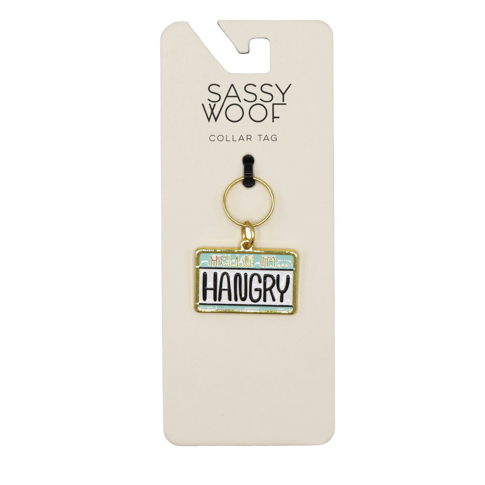 Collar Tag - Hello I'm Hangry