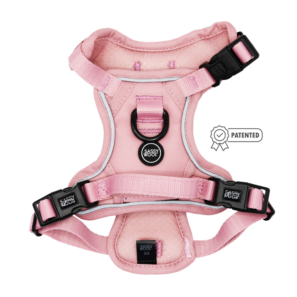 Dog Step-in Harness - Dusty Rose