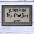 Welcome To Our Home Personalized Custom Doormat