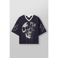 Drippy Skull Jersey – Unique Skull Graphic Tee, Hip-Hop Streetwear