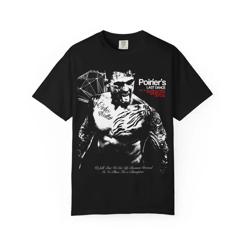 Dustin Poirier Retro UFC T-Shirt – Vintage Graphic Tee for MMA Fans & Fight Night Apparel