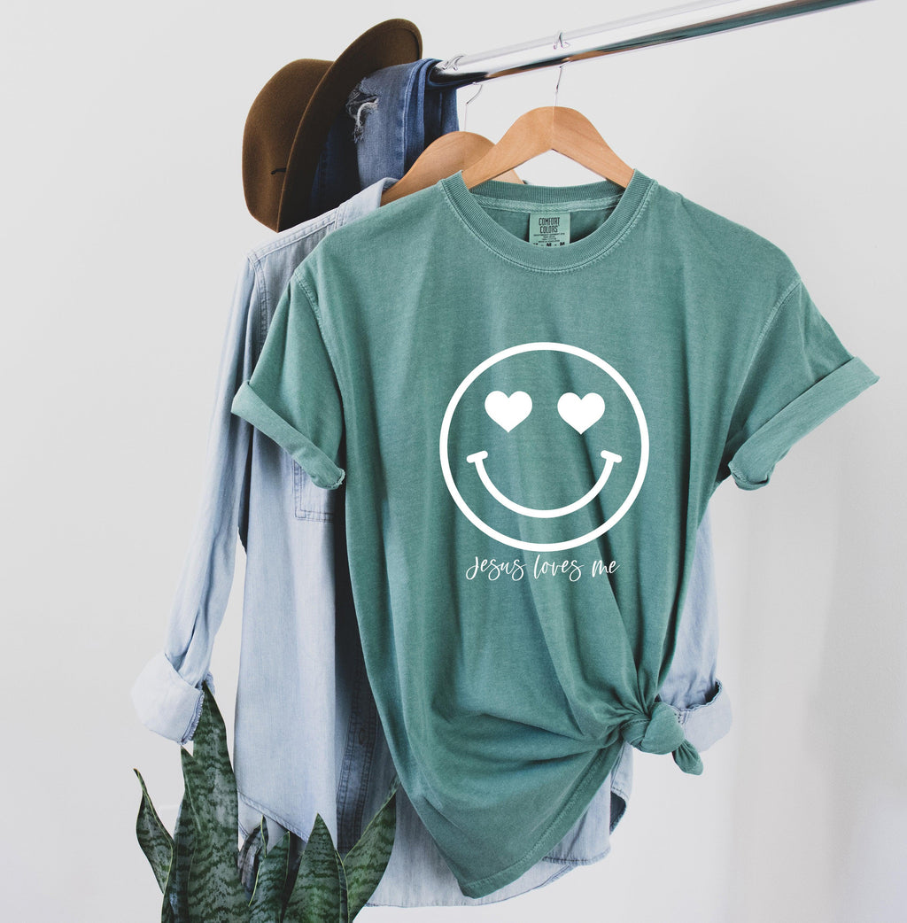 Easter Heart Smile Comfort Colors T Shirt