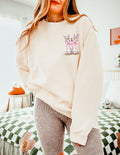 Easter Eggs In boots Christian Garment Dyed Comfort Colors Sweatshirt