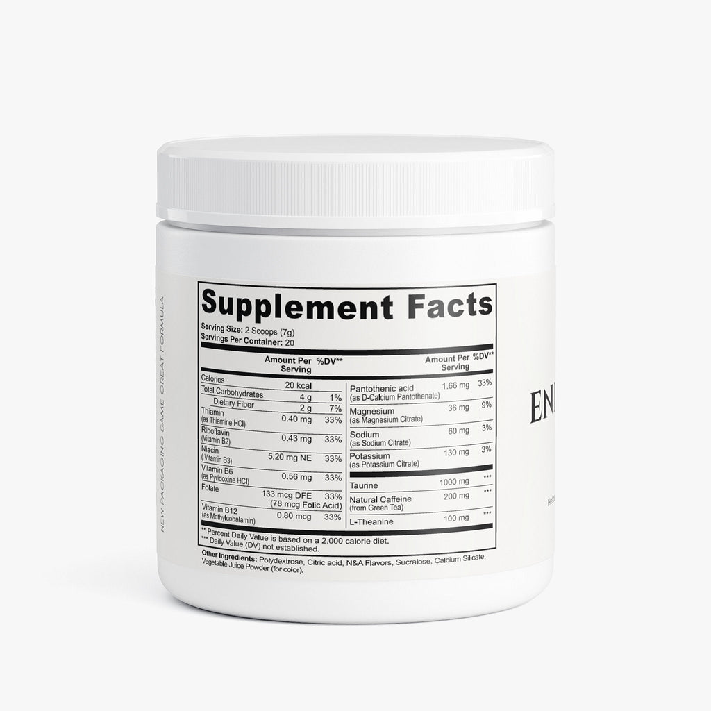 Energy + Focus + Hydration Drink Mix - Fruit Punch