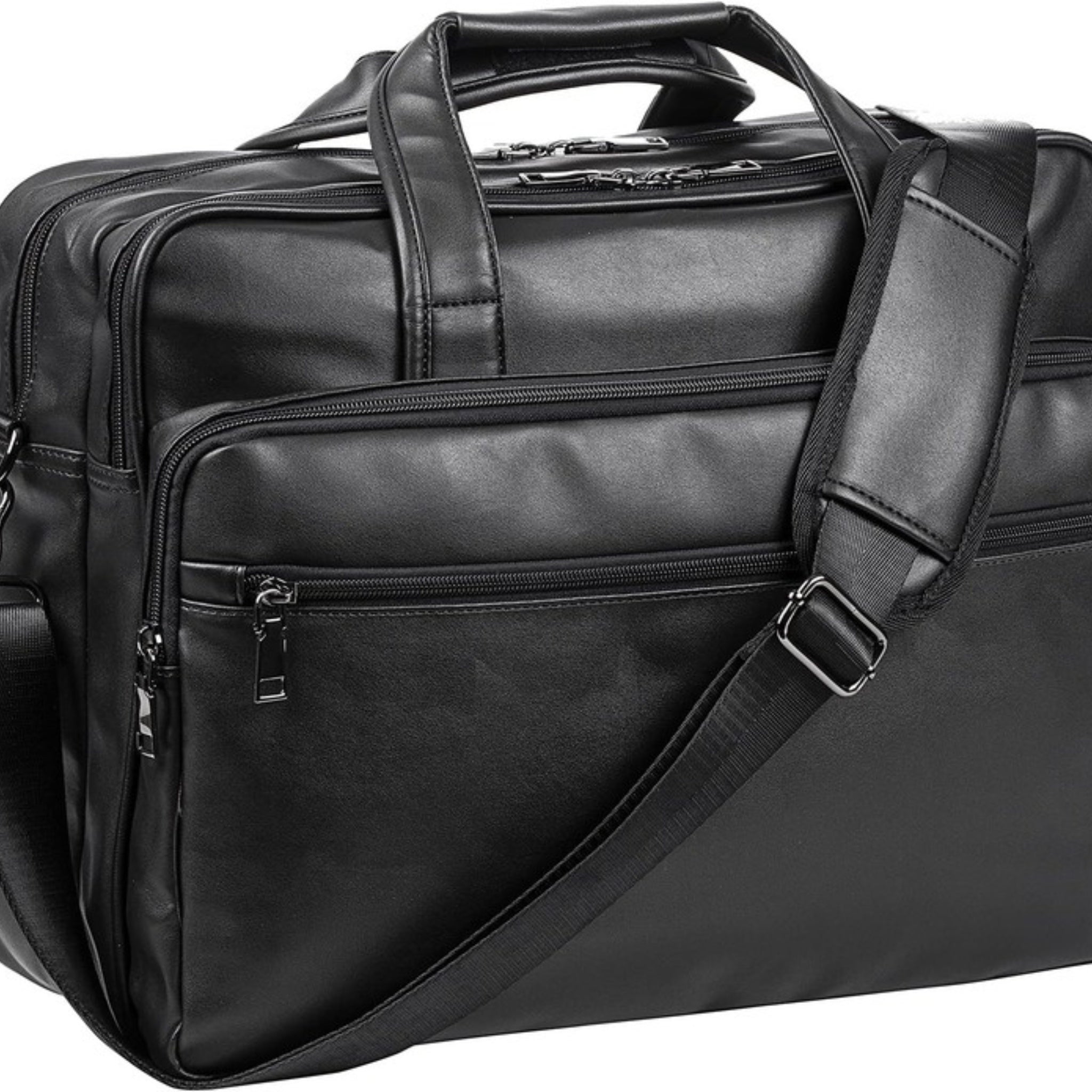 Men's Vegan Leather Messenger Bag – Modern Work Carry