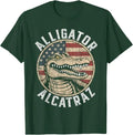 Florida Everglades Alligator T-Shirt – Bold USA Flag Graphic Tee, Unisex Gift for Nature Lovers & Travelers