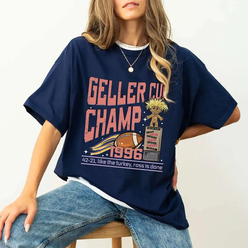 Friends "Geller Bowl" Thanksgiving Sweatshirt – Friendsgiving Geller Cup Shirt