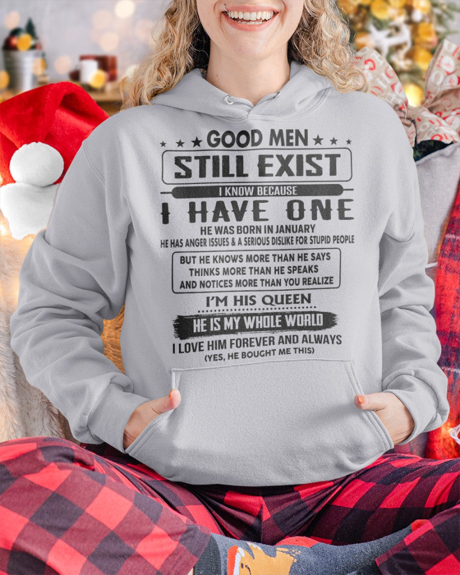 January - Good men Still Exist - gift for your girlfriend, wife from Husband - NGHL01 (SKU-GM-01)