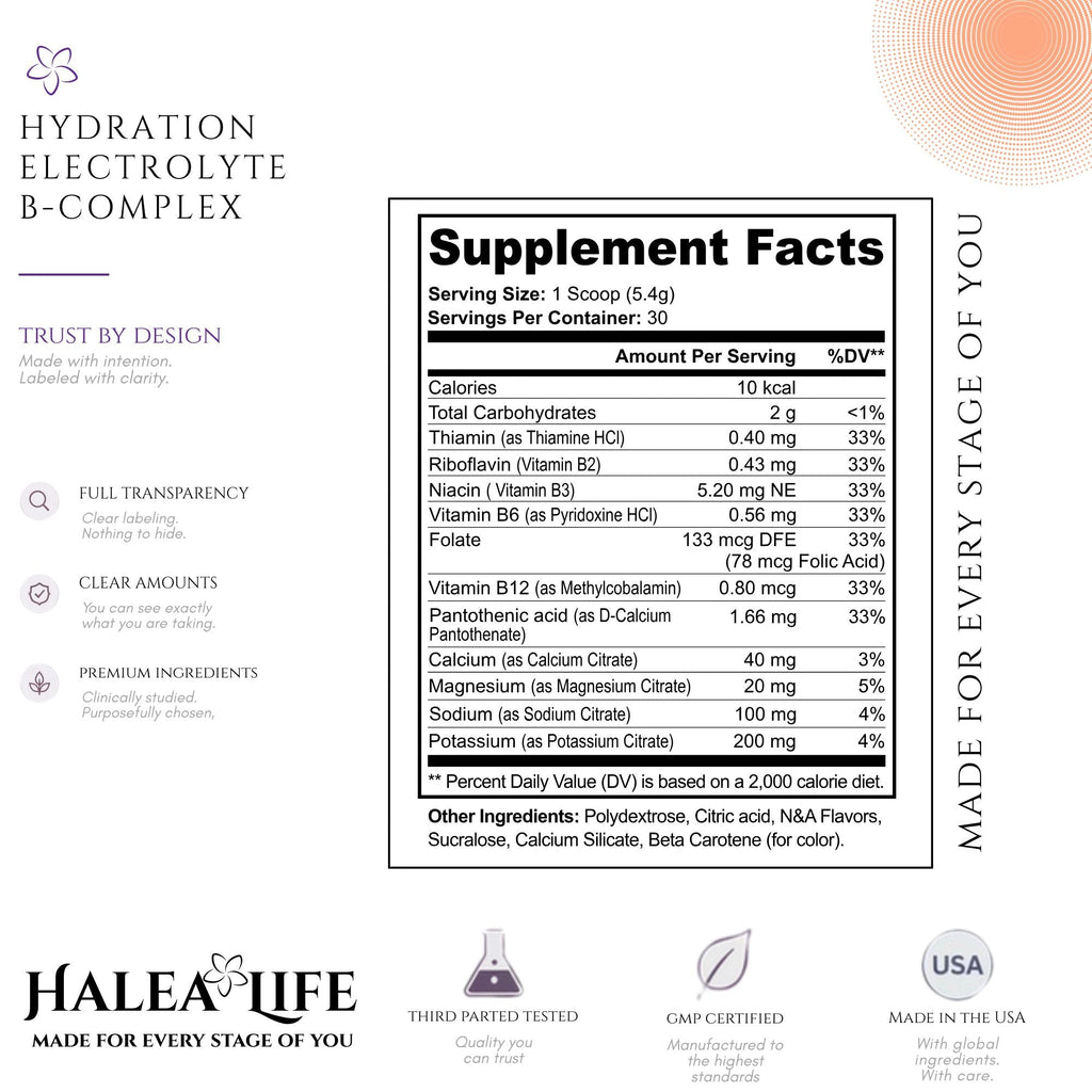 Hydration Electrolyte B-Complex Peach Mango
