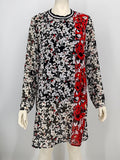 Bar Iii Floral-Print Mock-Neck Dress, Size 14