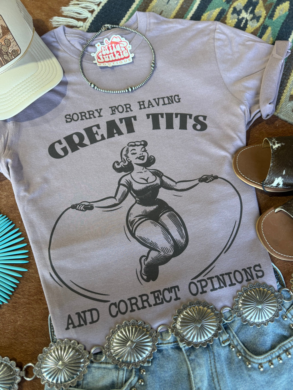Sorry For Having Great Tits Graphic Tee